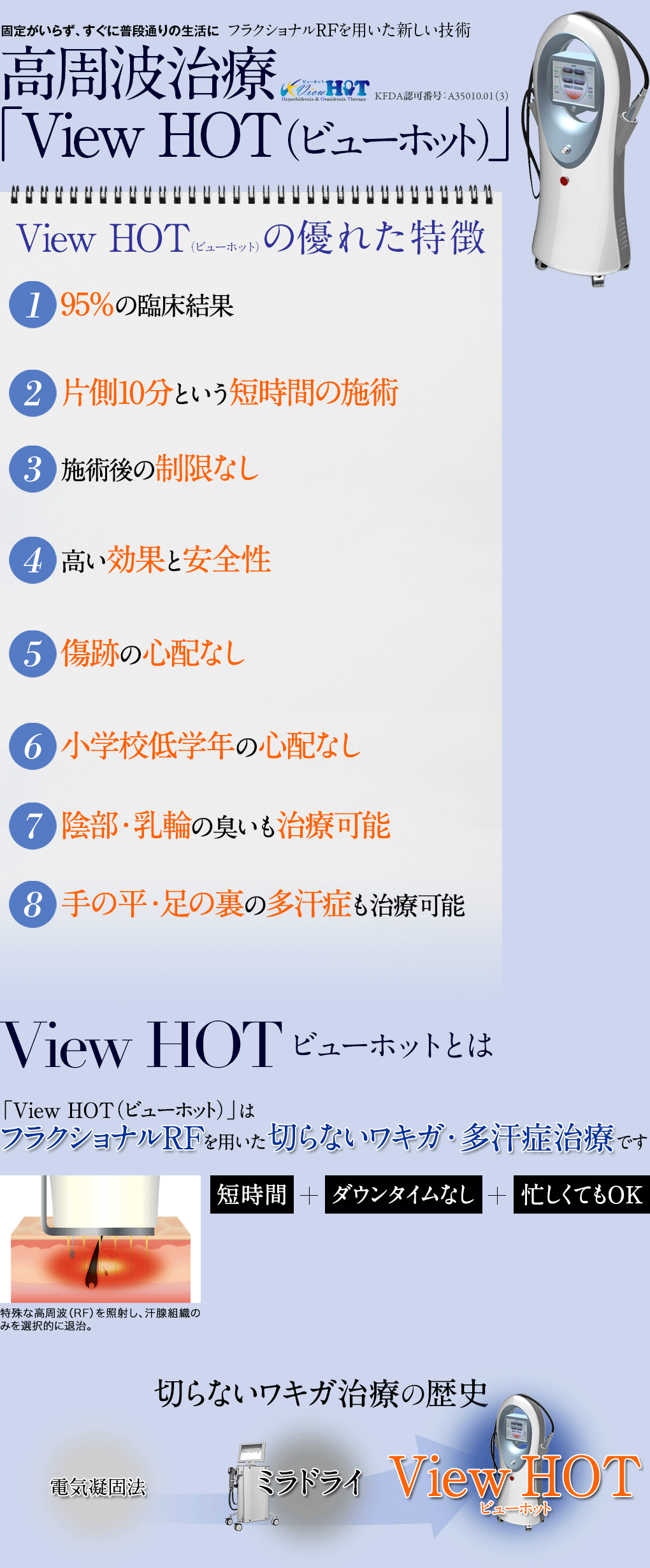 高周波治療「View HOT(ビューホット)」